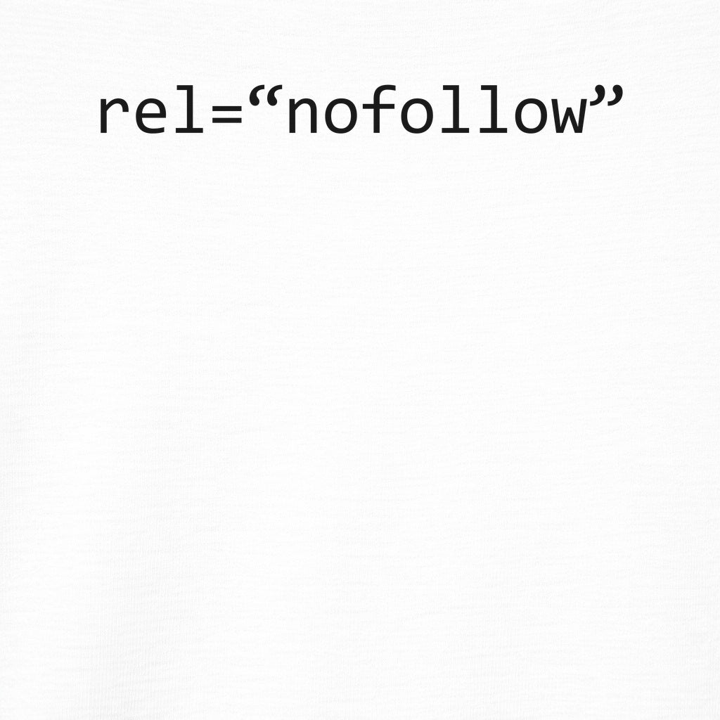 Rel Nofollow Graphic Tee