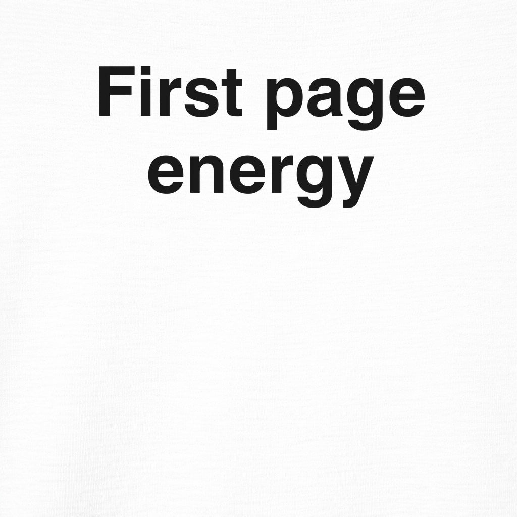 First Page Energy Graphic Tee