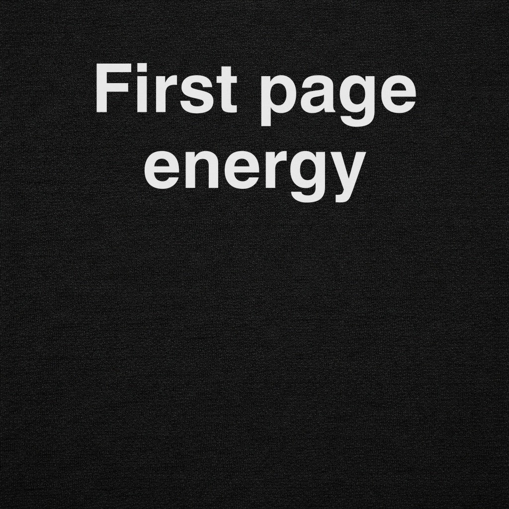 First Page Energy Graphic Tee