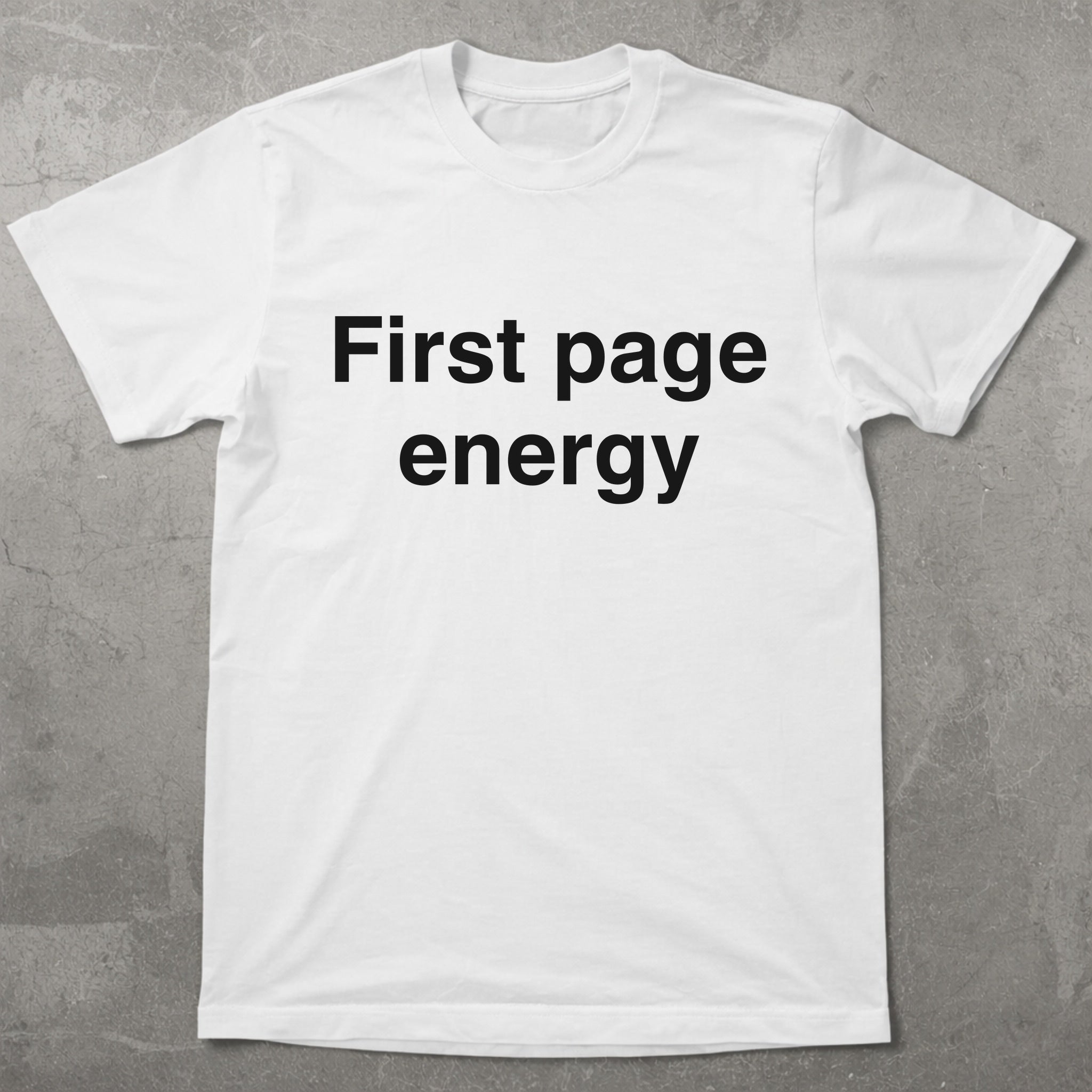 First Page Energy Graphic Tee