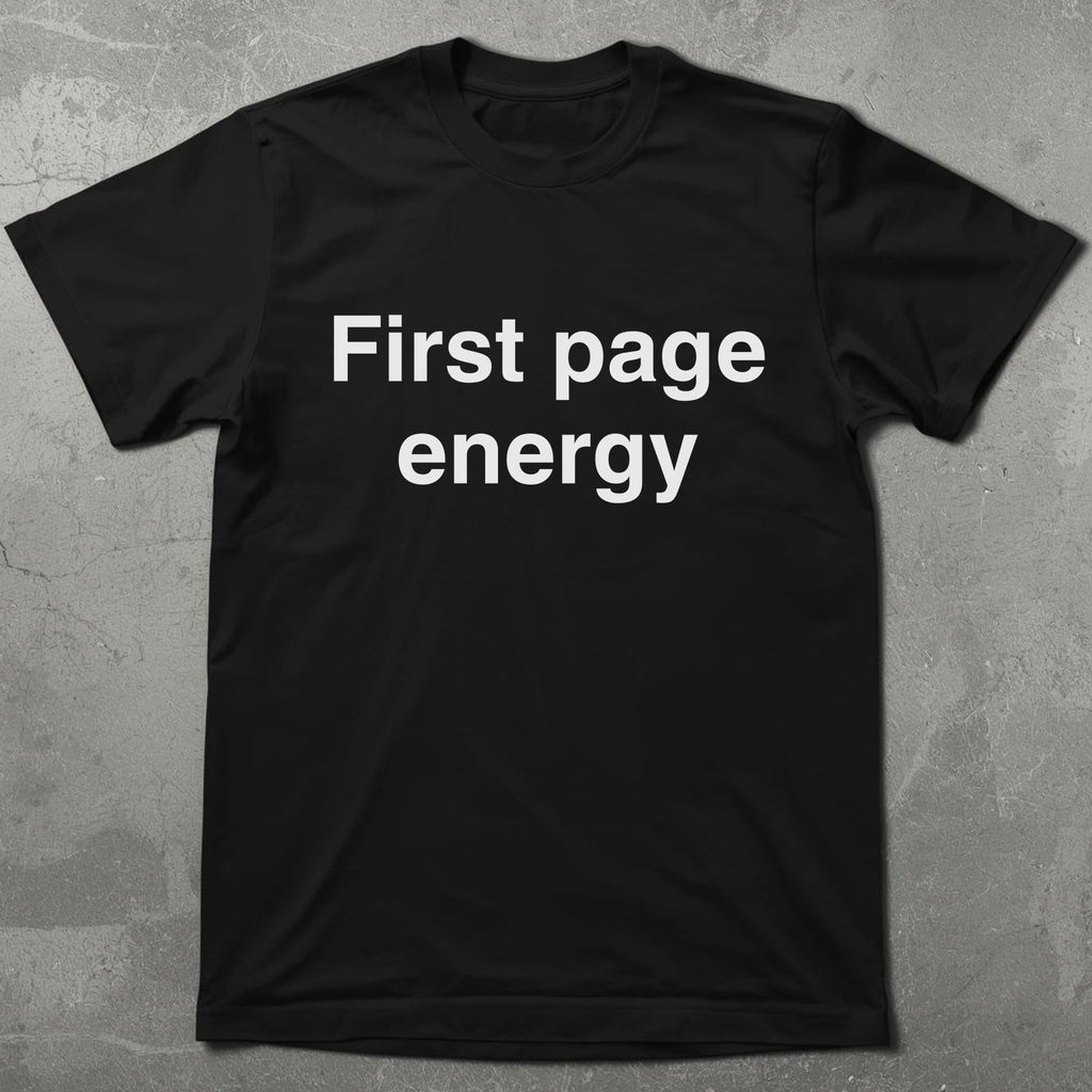 First Page Energy Graphic Tee
