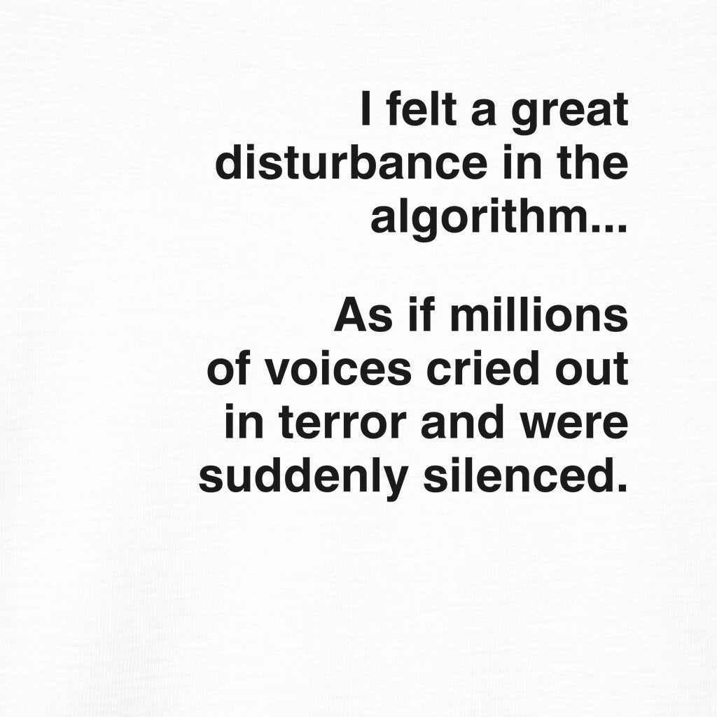 Great Disturbance in the Algo Update Tee