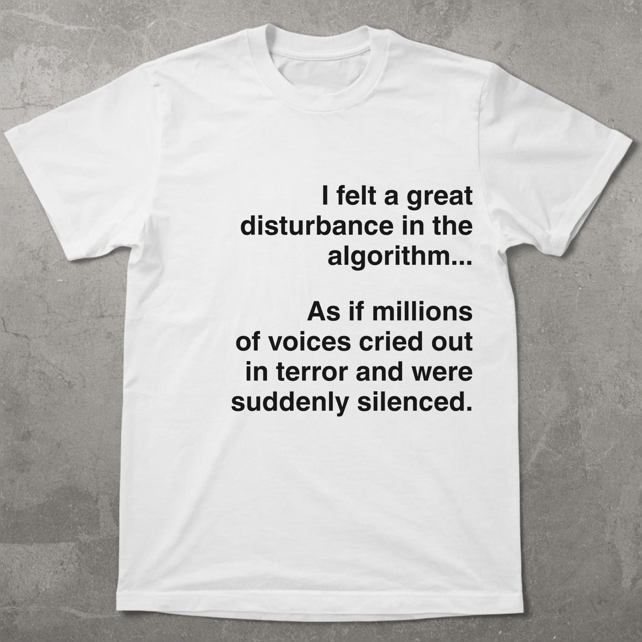 Great Disturbance in the Algo Update Tee