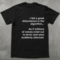 Great Disturbance in the Algo Update Tee