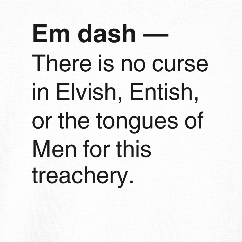 Em Dash Treachery Tee