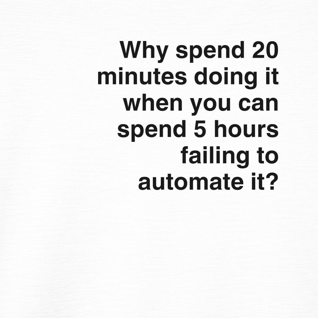 Failure to Automate Tee