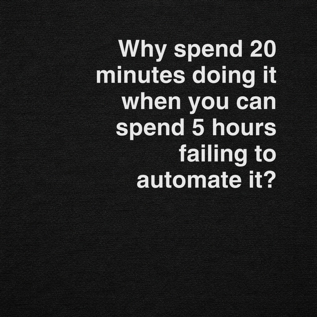 Failure to Automate Tee