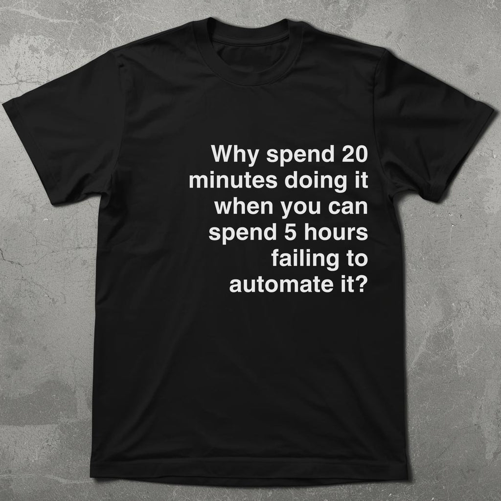 Failure to Automate Tee