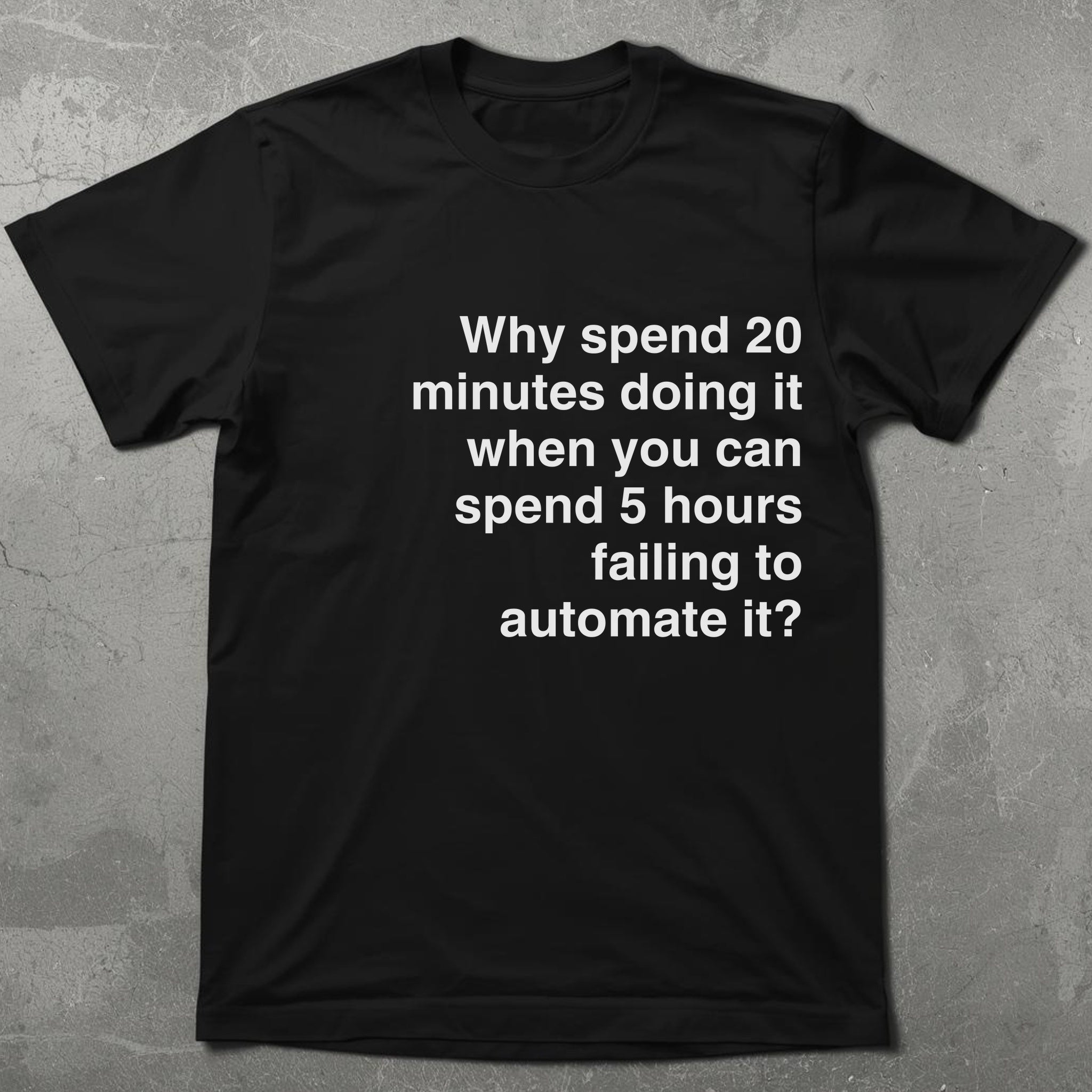 Failure to Automate Tee