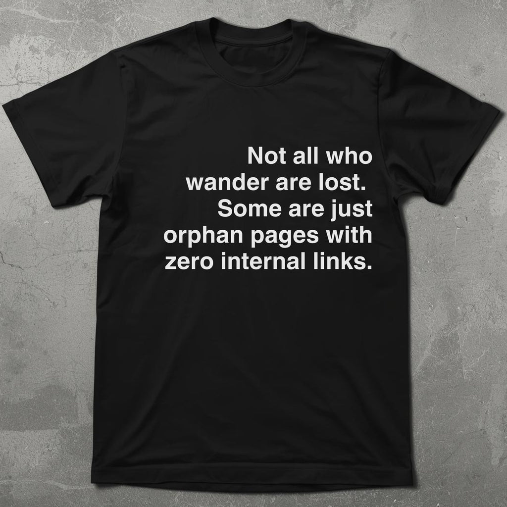 Not All Who Wander Orphan Page Tee