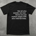 Not All Who Wander Orphan Page Tee