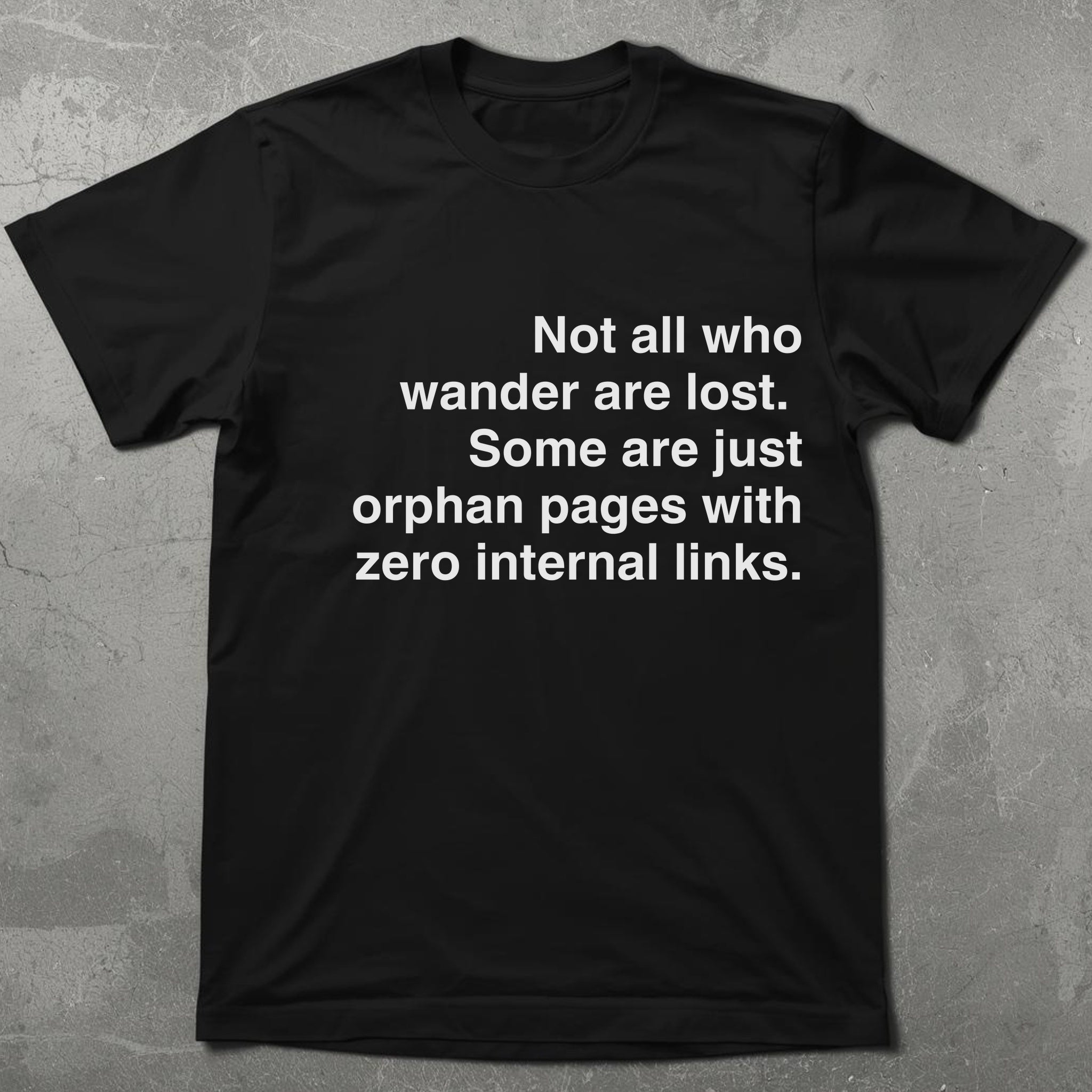Not All Who Wander Orphan Page Tee