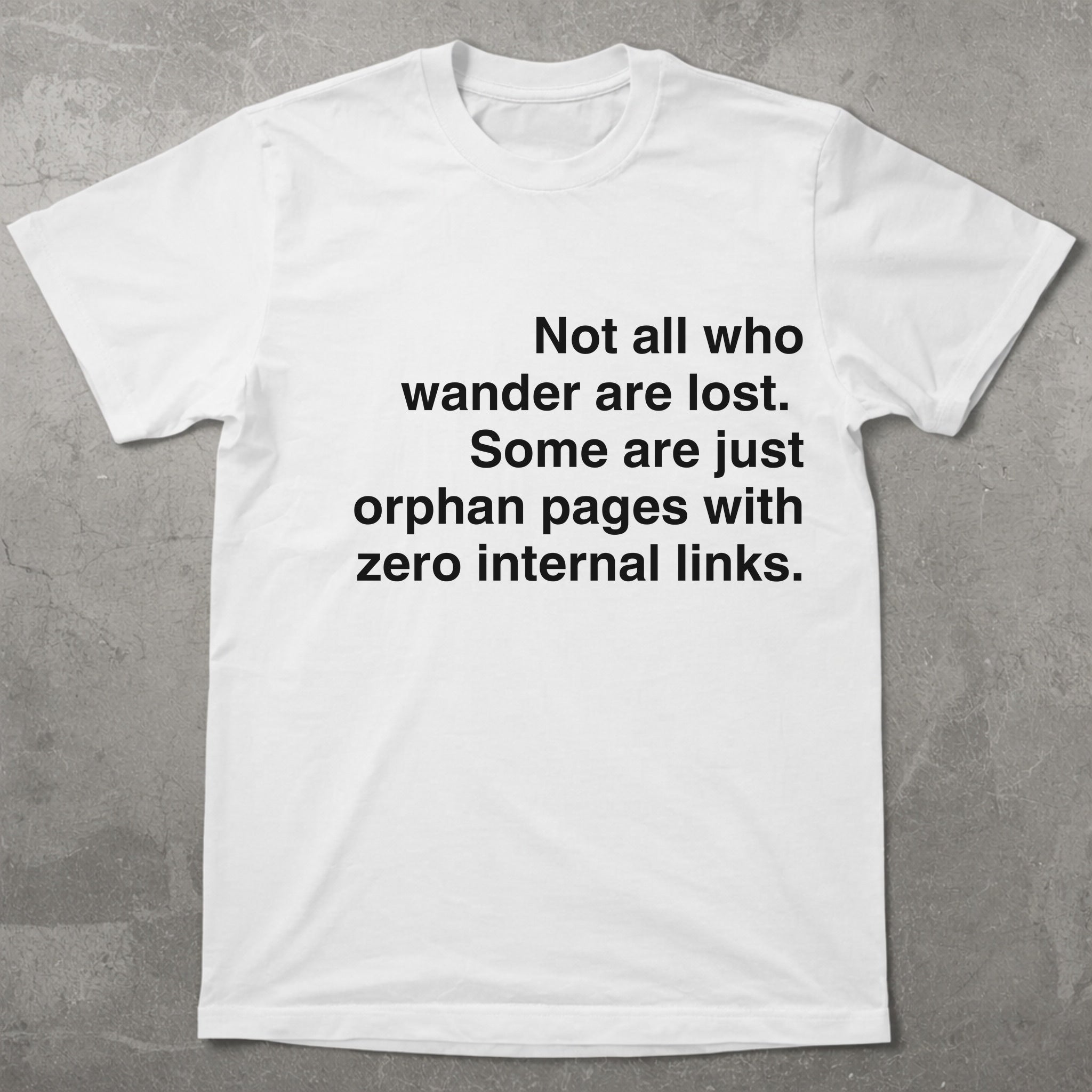 Not All Who Wander Orphan Page Tee