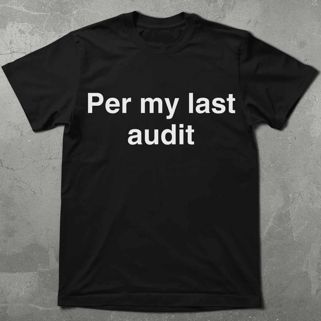 Per My Last Audit Graphic Tee