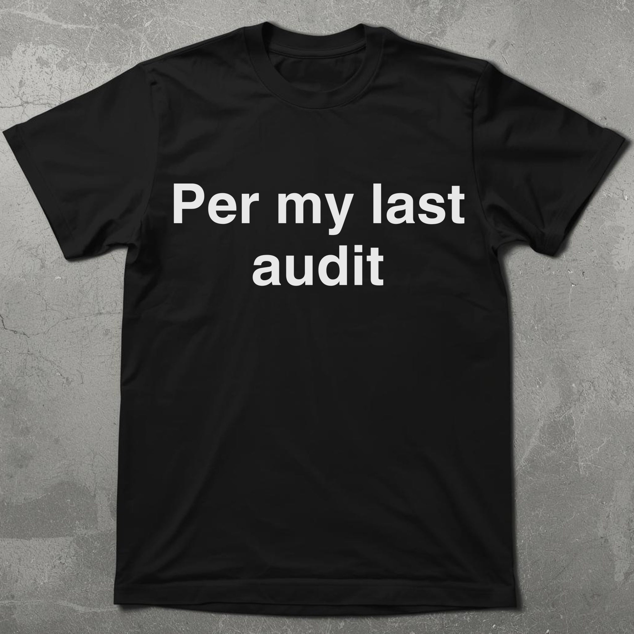 Per My Last Audit Graphic Tee