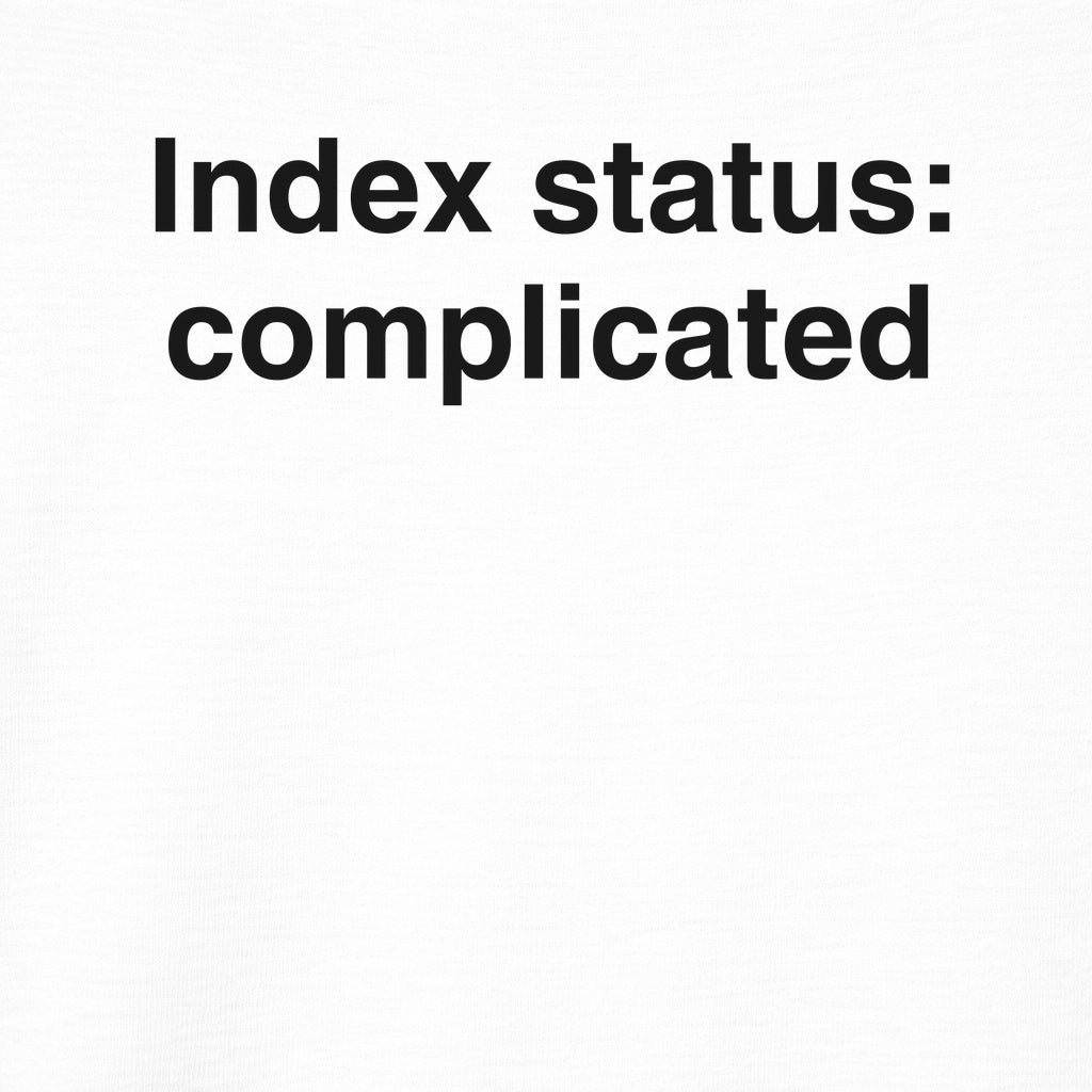 It's Complicated Index Tee