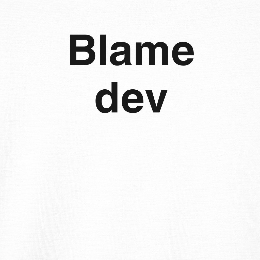 Blame Dev Tee