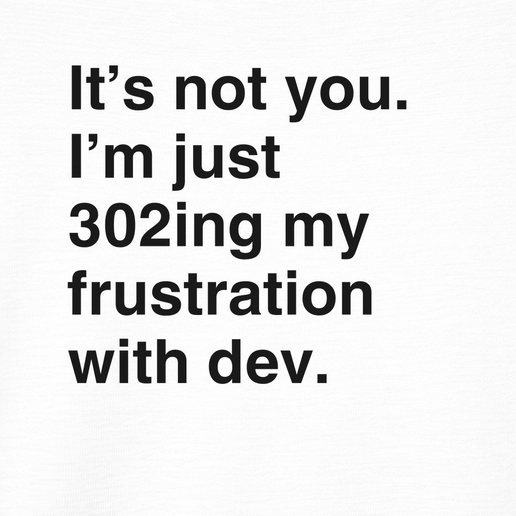 SEO vs Dev 302 Redirect Tee