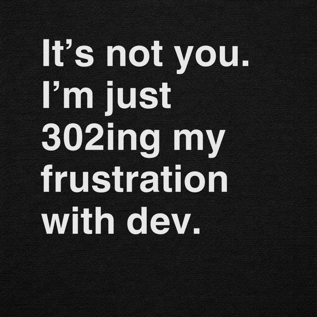 SEO vs Dev 302 Redirect Tee