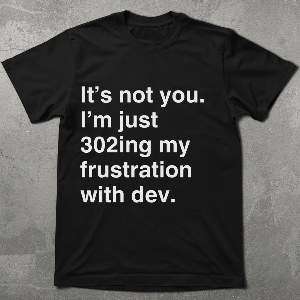 SEO vs Dev 302 Redirect Tee